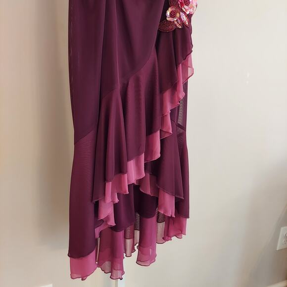 Vintage City Triangles Strapless Dress Small 90s Y2K Fairy Whimiscal Bling - Picture 2 of 7